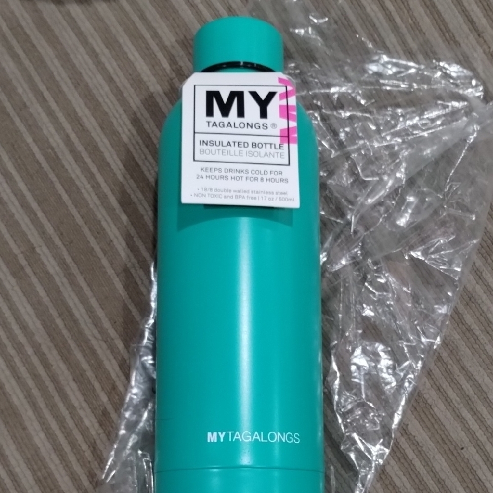 MYTAGALONGS Teal Insulated Bottle